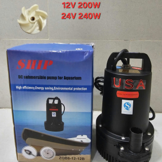 Máy Bơm Ship Đen 12V, - 2000W Và 24V - 2000W